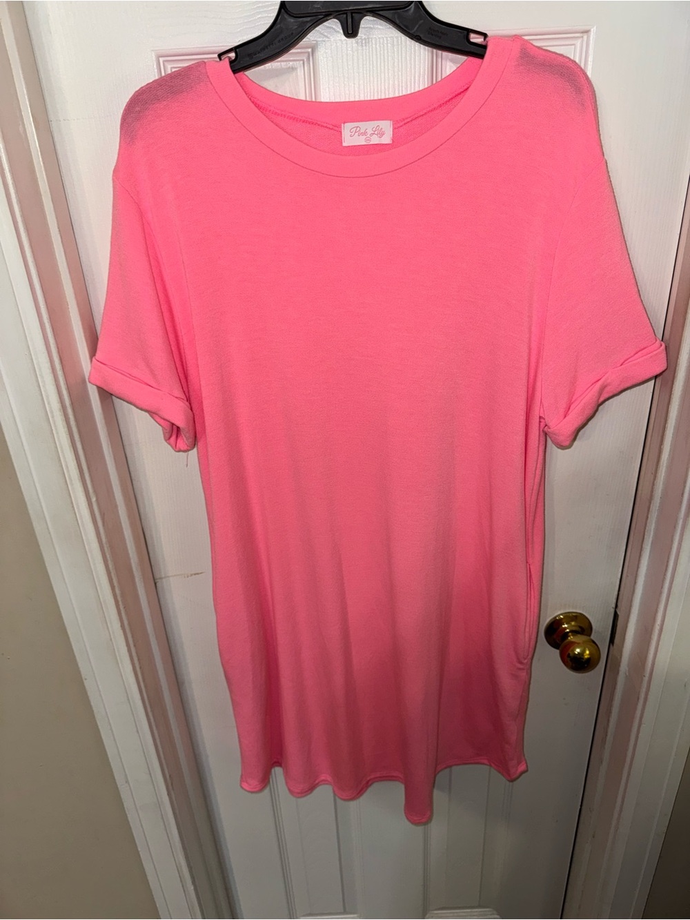 Pink Lily Pink T-Shirt Dress
